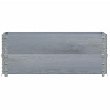 Vidaxx jardinière 100x50 cm bois de pin massif gris