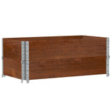 Vidaxx jardinière 100x50 cm bois de pin massif marron