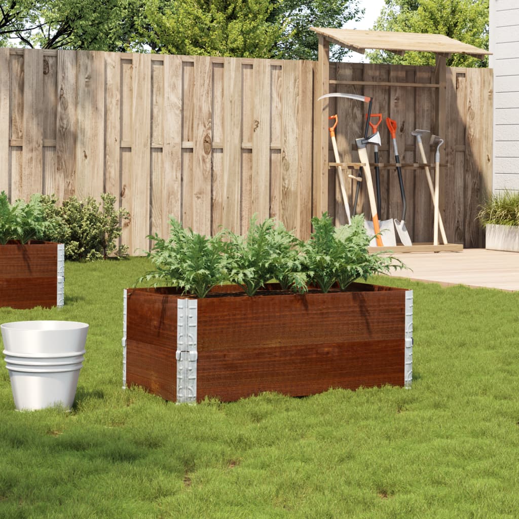 Vidaxx jardinière 100x50 cm bois de pin massif marron