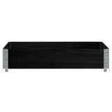 Vidaxx jardinière 100x100 cm bois de pin massif noir