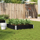 Vidaxx jardinière 100x100 cm bois de pin massif noir
