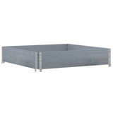Vidaxx jardinière 100x100 cm bois de pin massif gris