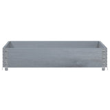 Vidaxx jardinière 100x100 cm bois de pin massif gris