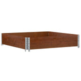 Vidaxx jardinière 100x100 cm bois de pin massif marron