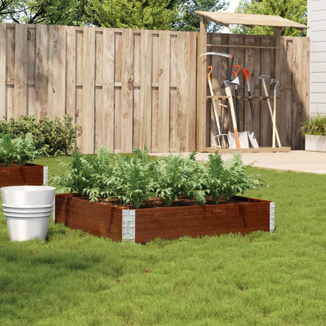 Vidaxx jardinière 100x100 cm bois de pin massif marron