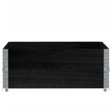 Vidaxx jardinière 100x100 cm bois de pin massif noir