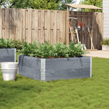 Vidaxx jardinière 100x100 cm bois de pin massif gris