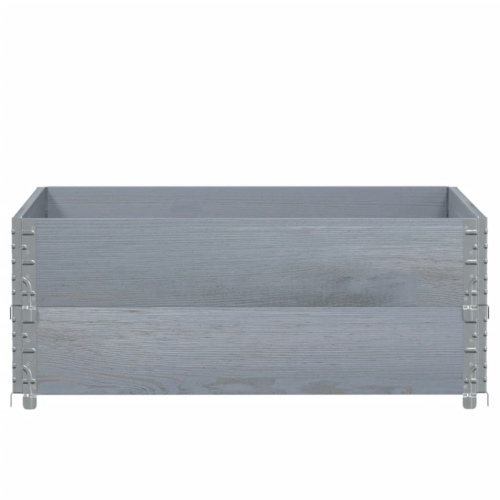 Vidaxx jardinière 100x100 cm bois de pin massif gris