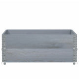 Vidaxx jardinière 100x100 cm bois de pin massif gris