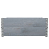 Vidaxx jardinière 100x100 cm bois de pin massif gris