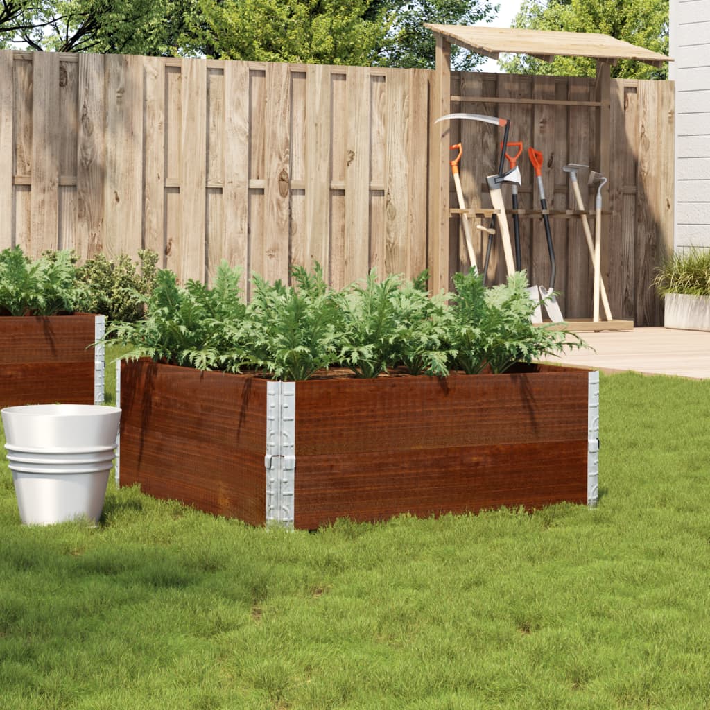 Vidaxx jardinière 100x100 cm bois de pin massif marron