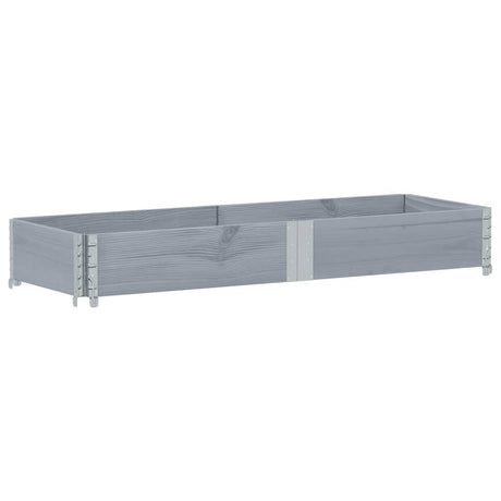 Vidaxx jardinière 150x50 cm bois de pin massif gris