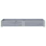 Vidaxx jardinière 150x50 cm bois de pin massif gris