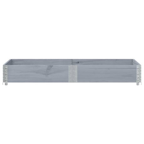 Vidaxx jardinière 150x50 cm bois de pin massif gris