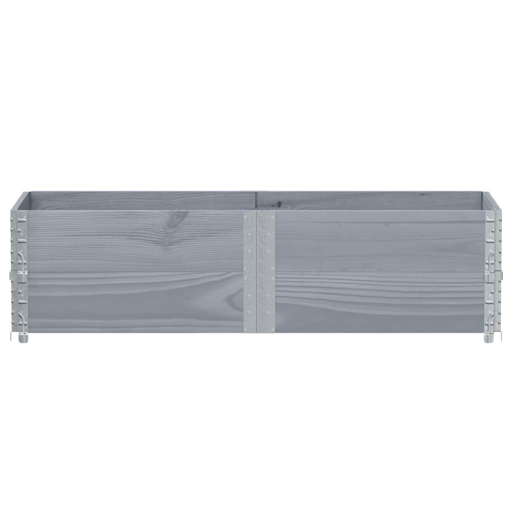 Vidaxx jardinière 150x50 cm bois de pin massif gris