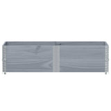Vidaxx jardinière 150x50 cm bois de pin massif gris