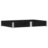 Vidaxx jardinière 150x100 cm bois de pin massif noir