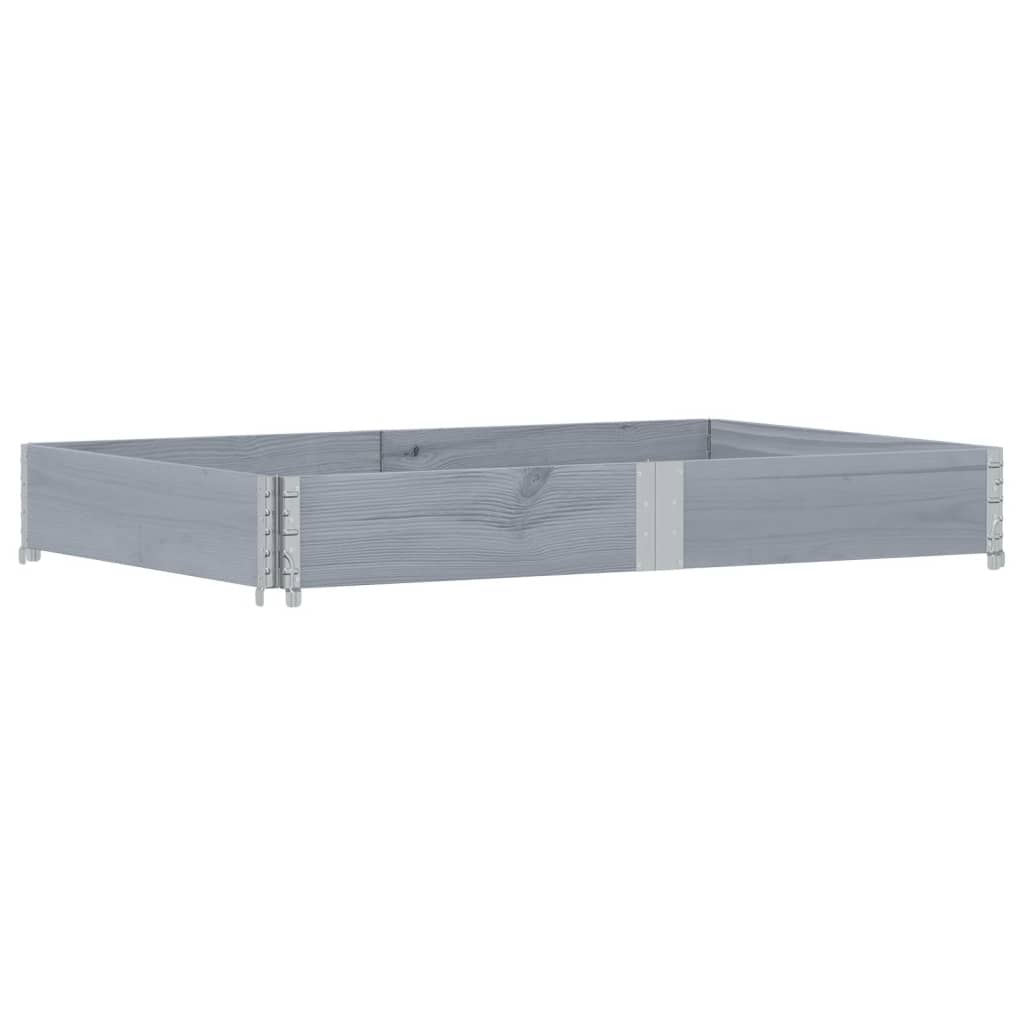Vidaxx jardinière 150x100 cm bois de pin massif gris