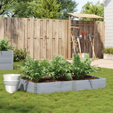Vidaxx jardinière 150x100 cm bois de pin massif gris