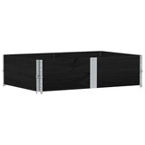 Vidaxx jardinière 150x100 cm bois de pin massif noir