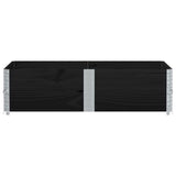 Vidaxx jardinière 150x100 cm bois de pin massif noir