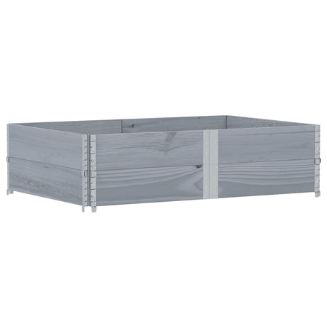Vidaxx jardinière 150x100 cm bois de pin massif gris