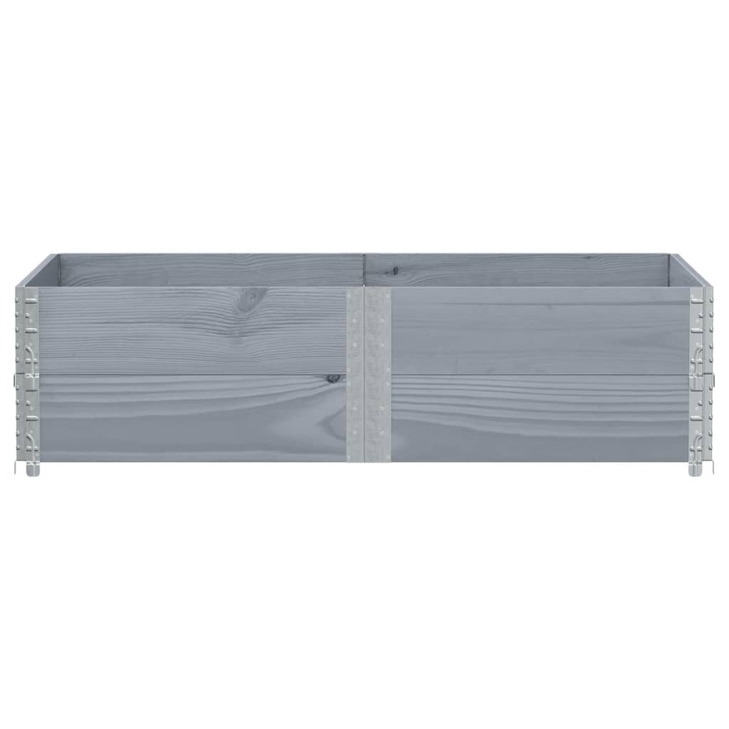 Vidaxx jardinière 150x100 cm bois de pin massif gris