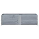 Vidaxx jardinière 150x100 cm bois de pin massif gris