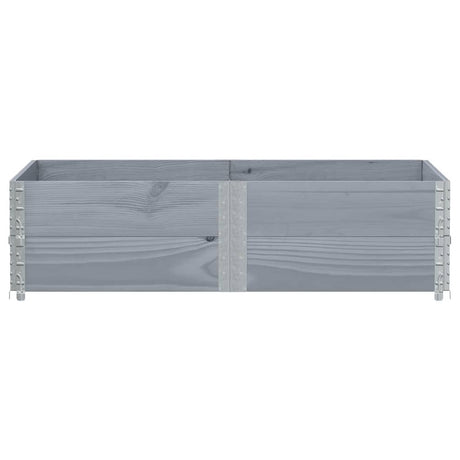 Vidaxx jardinière 150x100 cm bois de pin massif gris