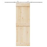 Vidaxx ensemble de pièces pour porte coulissante 183 cm acier inoxydable couleur argent
