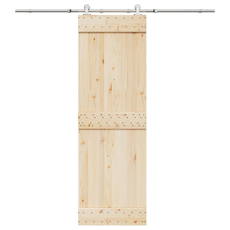 Vidaxx jeu de pièces pour porte coulissante 200 cm en acier inoxydable argenté