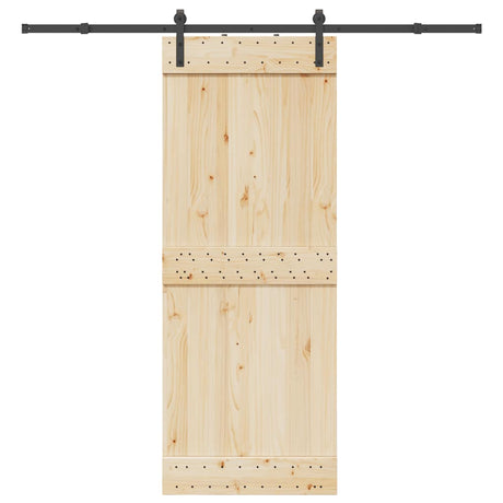 Vidaxxl boîte avec pièces pour porte coulissante 213,5 cm acier noir