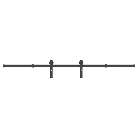 Vidaxxl boîte avec pièces pour porte coulissante 213,5 cm acier noir
