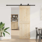 Vidaxxl boîte avec pièces pour porte coulissante 183 cm acier noir