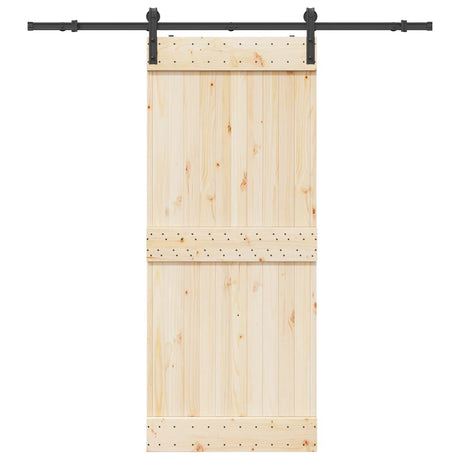 Vidaxxl boîte avec pièces pour porte coulissante 183 cm acier noir