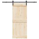 Vidaxxl boîte avec pièces pour porte coulissante 200 cm acier noir