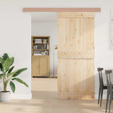 Vidaxx kit de ferrures pour porte coulissante 183 cm en alliage d'aluminium couleur argent