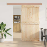 Vidaxx kit de ferrures pour porte coulissante 200 cm en alliage d'aluminium couleur argent