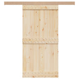 Vidaxx kit de ferrures pour porte coulissante 200 cm en alliage d'aluminium couleur argent