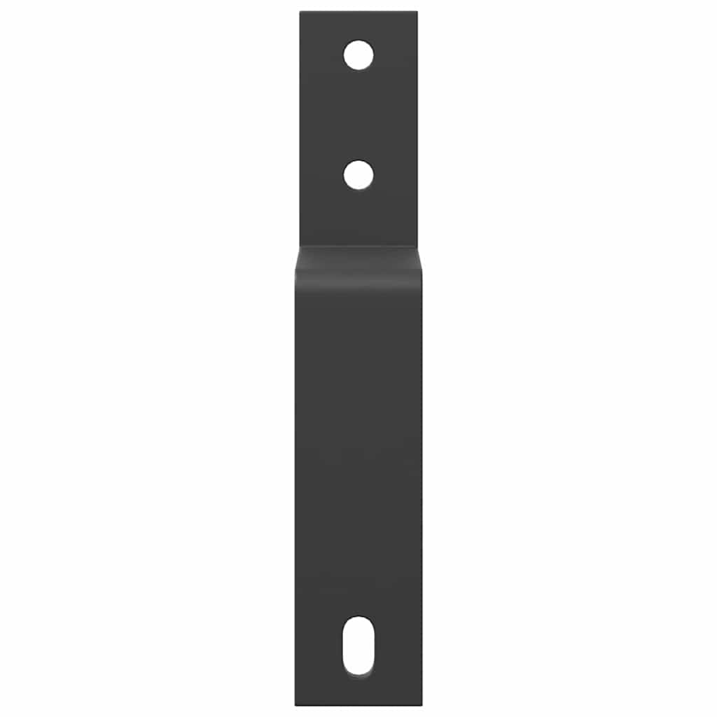 Vidaxx supports de dérivation de porte de grange 5 pièces pour rails plats en acier au carbone