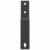 Vidaxx supports de dérivation de porte de grange 5 pièces pour rails plats en acier au carbone