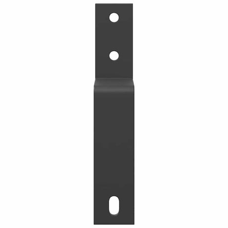 Vidaxx supports de dérivation de porte de grange 5 pièces pour rails plats en acier au carbone