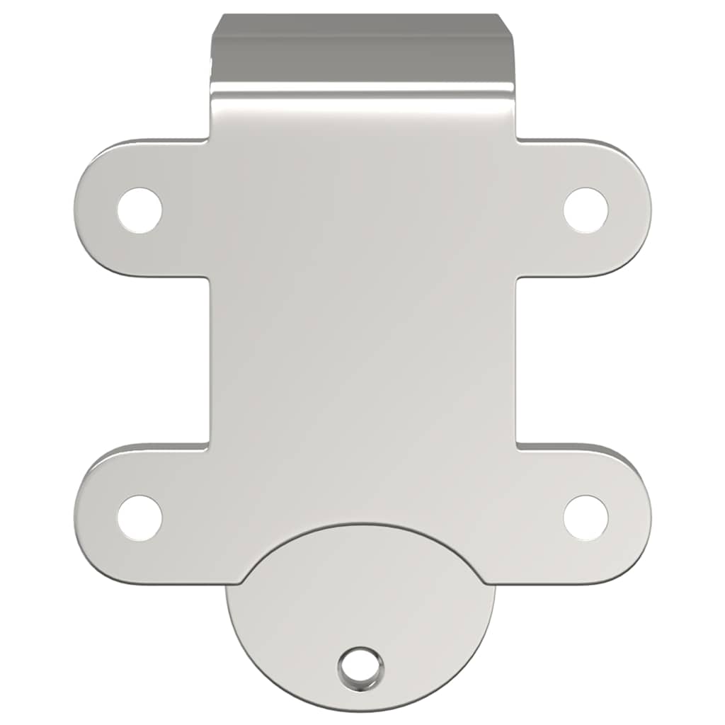 Vidaxx supports de dérivation pour porte de grange 4 pcs pour rails ronds en acier inoxydable
