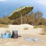 Vidaxx parasol de plage camouflage 206 x 206 x 212 cm polyester et métal