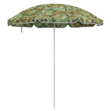 Vidaxx parasol de plage camouflage 263 x 263 x 272 cm polyester et métal