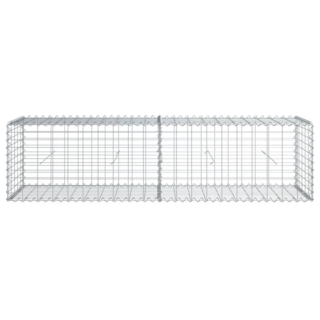 Vidaxl Schanskorf 200x50x50 cm Galvanized Silver Coloted