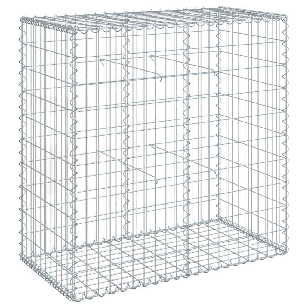 Gabion Vidaxx 100x50x100 cm fer galvanisé couleur argent