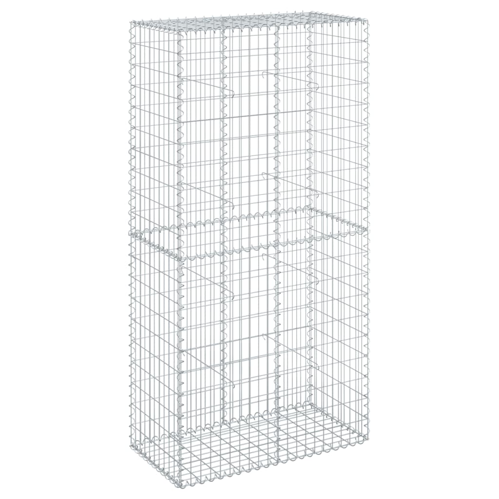 Gabion Vidaxx 100x50x200 cm fer galvanisé couleur argent