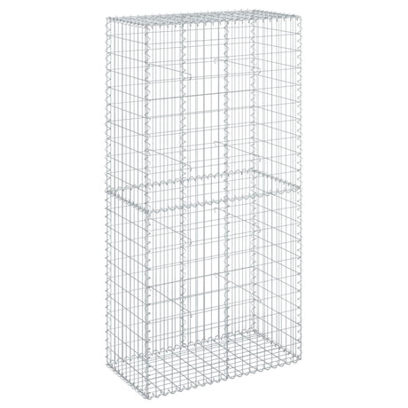 Gabion Vidaxx 100x50x200 cm fer galvanisé couleur argent