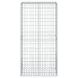 Gabion Vidaxx 100x50x200 cm fer galvanisé couleur argent